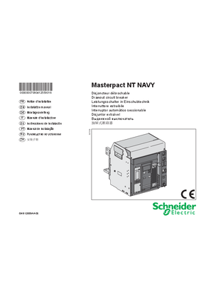 Billede af Installation manual Masterpact NT NAVY, drawout circuit breaker
