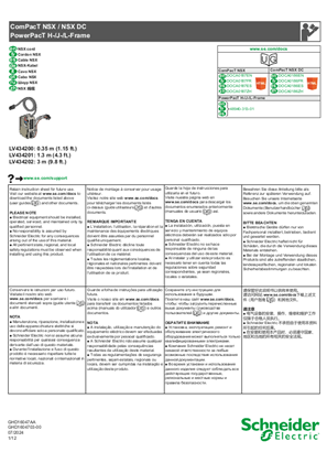 Imagen de ComPacT NSX, PowerPacT H-, J-, L-Frame - Cable NSX - Hoja de instrucciones