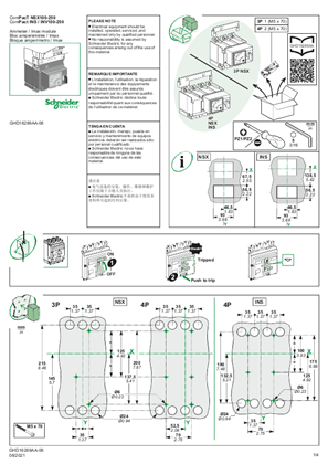 Image de ComPacT NSX100-250, ComPact INS / INV100-250 - Bloc amperemètre / Imax - Notice de montage