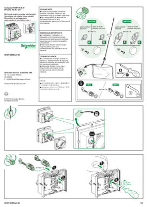 Image de Verrouillage cde rotative (sans serrure) NSX100-250 A- Notice de montage