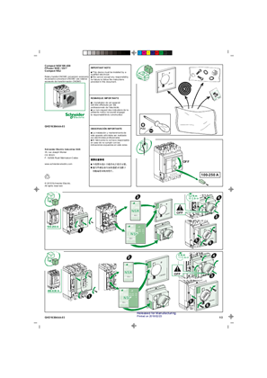 Imagen de ComPact NSX/NSJ, FPower NSX and GV7 - Rotary handle CNOMO conversion accessory - Hoja de instrucciones