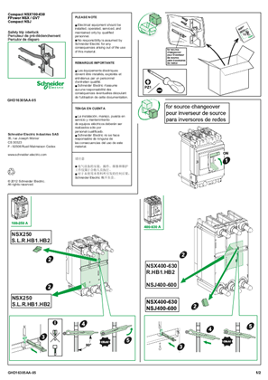 Image de ComPact NSX/NSJ, FPower NSX/GV7 - Safety trip interlock - Notice de montage