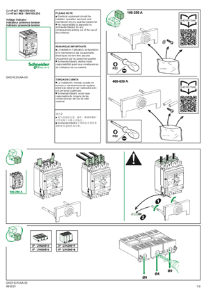 Image de ComPacT NSX100-630, ComPact INS / INV100-250 - Indicateur présence tension - Notice de montage