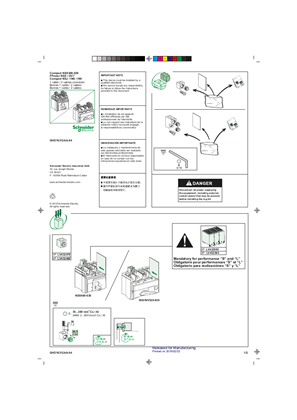 Εικόνα του ComPact NSX/NSJ/INS/INV, FPower NSX/GV7 - 1 câble / 2 câbles connector - Instruction sheet