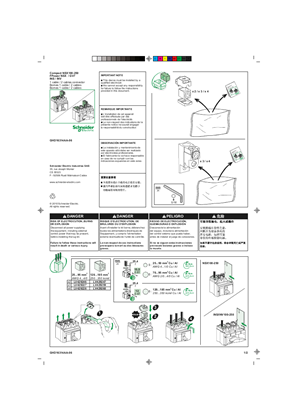Imagen de ComPact NSX/INS/INV, FPower NSX/GV7 - 1 cable / 2 cables connector - Instruction sheet