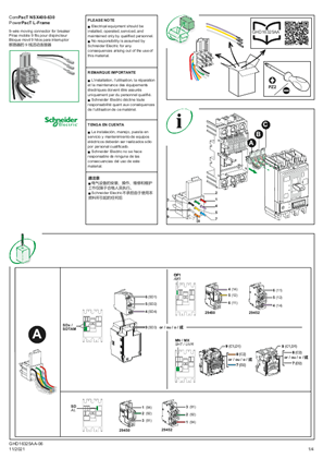 Immagine di ComPacT NSX400-630, PowerPacT L-Frame - 9-Wire Moving Connector for Circuit Breaker - Instruction Sheet
