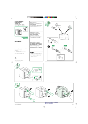 Image of ComPact NSX/NSJ, FPower NSX/GV7 - Motor mechanism keylock - Instruction Sheet