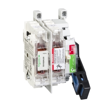 Image of GS1EERU20 : TeSys GS - switch-disconnector-fuse - 2 P - UL 30 A- fuse size CC
