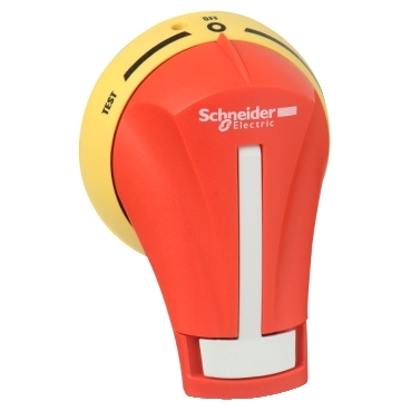 Image of GS2AHT420 : External rotary handle, TeSys GS, red handle, front mounting, 3 positions Test-I-O, NEMA 4-4X, for GS 30A Compact UL