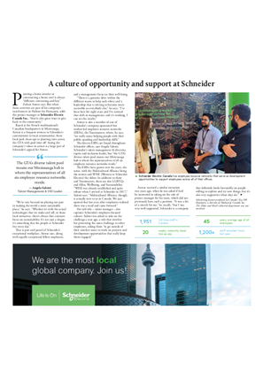 Image of A culture of opportunity and support at Schneider