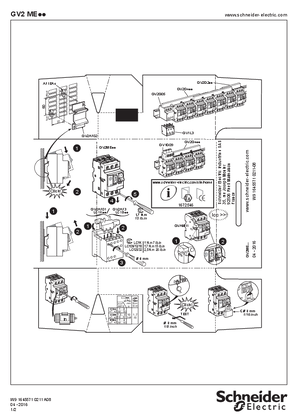 Image of GV2P08 instruction sheet