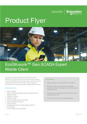 Imagen de Geo SCADA Expert Mobile Client Flyer