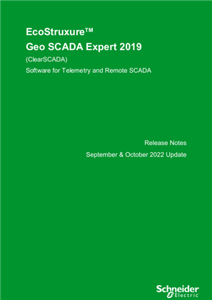 Imagen de GEO SCADA Expert 2019 Update October 2022 Release Notes