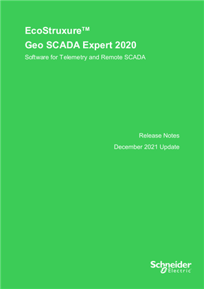 Image of Geo SCADA 2020 Release Notes Update 13 December 2021