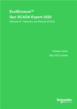 Image of Geo SCADA Expert 2020 Update May 2022 Release Notes