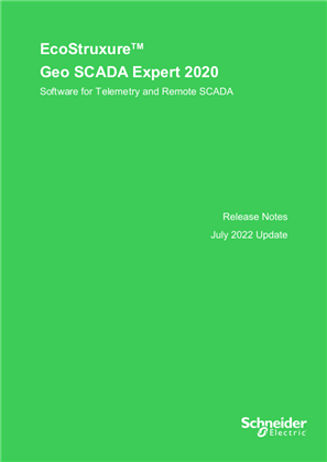 Image of Geo SCADA Expert 2020 Update July 2022 Release Notes