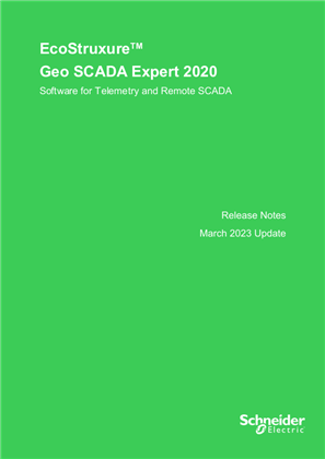 Image of GEO SCADA Expert 2020 Update March 2023 Release Notes