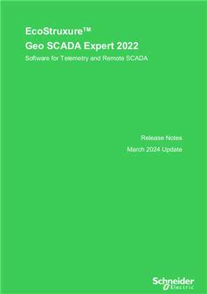 Image of GEO SCADA Expert 2022 Update March 2024 Release Notes