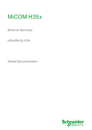 的映像 MiCOM H35x, Manual (global file) H35x/EN GL/C24