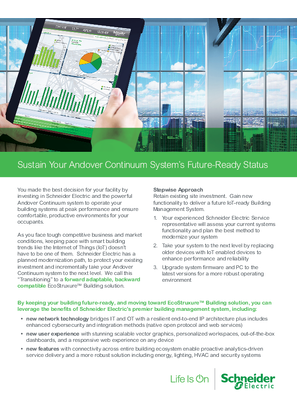 Image of Transition your Andover Continuum system to the future - Handout