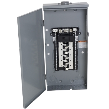 Image of HOM20L125CI : Load center interior, Homeline, 1 phase, 20 spaces, 20 circuits, 125A convertible main lugs, NEMA1