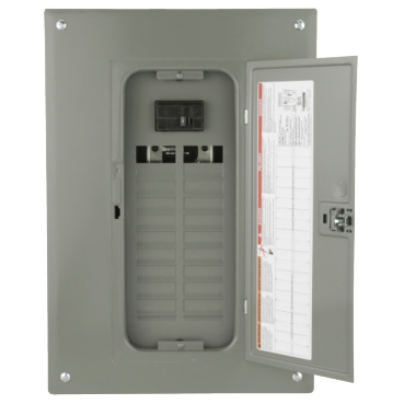 Image of HOMVP4 : Load center, Homeline, 1 phase, 20 spaces, 40 circuits, 100A convertible main breaker, NEMA1, value pack