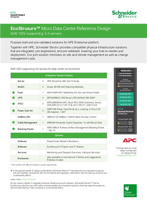 Image of HPE SimpliVity Reference Design 42U and 24U 120V