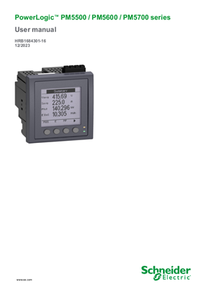 Immagine di PowerLogic™ PM5500 / PM5600 / PM5700 series - User Manual