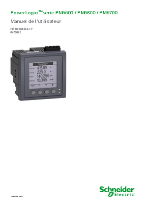 Image de PowerLogic™ série PM5500 / PM5600 / PM5700 - Manuel de l'utilisateur
