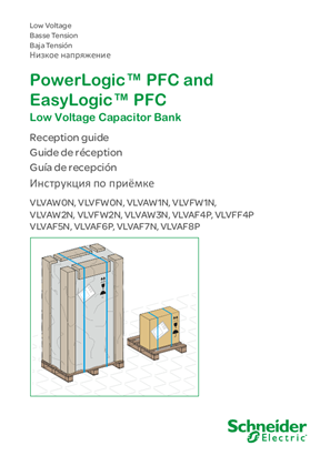 이미지 PowerLogic PFC & EasyLogic PFC - Low Voltage Capacitor Bank – Reception Guide