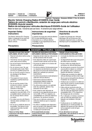 Image of Electric Vehicle Charging Station EV230WS–User Guide