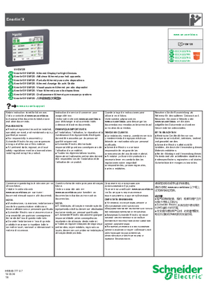 Image of EnerlinX FDM128 Ethernet Display for Eight Devices - Instruction Sheet