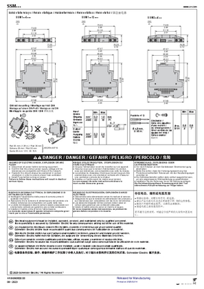 イメージ SSM1..., SSM2... Solid state modular relays - Single or dual channel, Instruction Sheet
