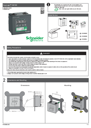 Image of EasyLogic EM1350 Installation Guide
