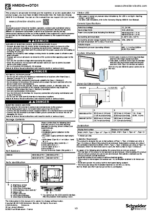 Image of Harmony iDisplay HMI DID Series, Quick Reference Guide
