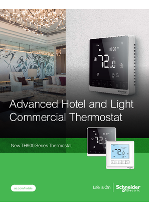 Image of TH900 Thermostat for HVAC Brochure: Advanced Hotel and Light Commercial Thermostats