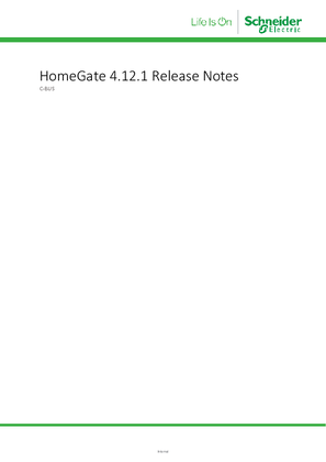 Image of HomeGate and Release Notes