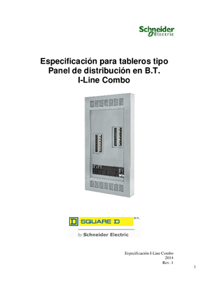 Imagen de Tableros tipo Panel de distribución en B.T. I-Line Combo