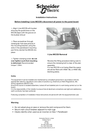 Image of I-Line Instruction Sheet - IL0