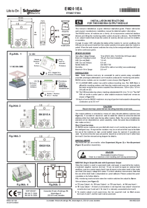 Attēls ar I56-4403 EM201EA Installation Instructions
