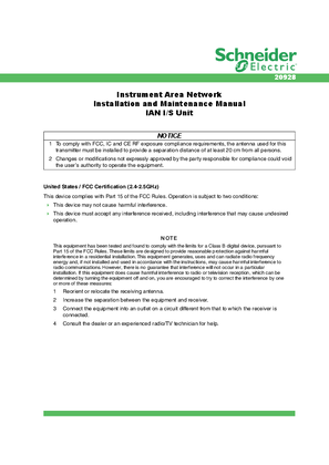 Image of Instrument Area Network Installation and Maintenance Manual