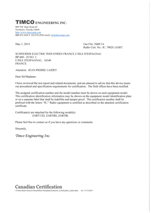 Image de IC RSS-Certificate-RSS (Canada)- Harmony eXLhoist