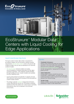 Image of Liquid Cooling Modular Reference Design Brochure