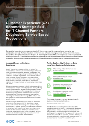Imagen de Customer Experience (CX) Becomes Strategic Skill for IT Channel Partners developing service-based propositions