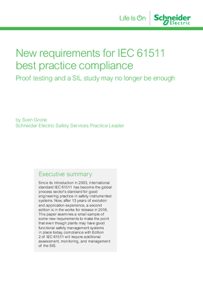 Image of New requirements for IEC 61511 best practice compliance