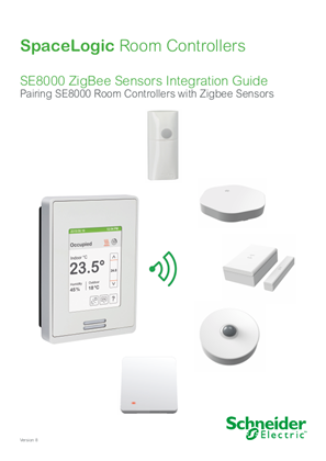 Image of SpaceLogic SE8000 Room Controllers Zigbee Sensors Integration Guide