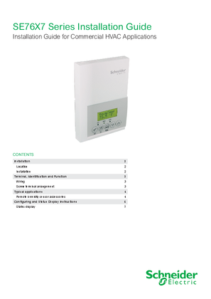 Slika linije SE76X7 Series Installation Guide