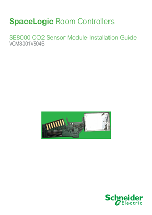 Imagem de SpaceLogic SE8000 CO2 Sensor Module Installation Sheet