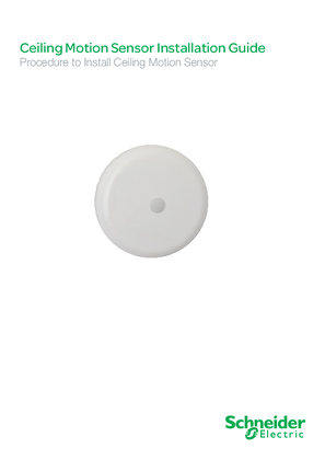 Image of ZigBee Pro Ceiling Mounted Motion Sensor Installation