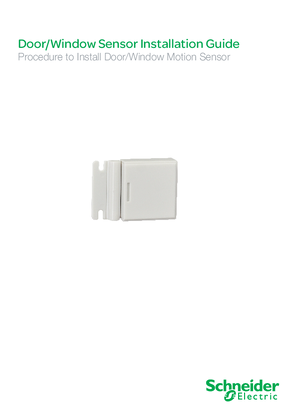 Image of ZigBee Pro Window and Door Sensor Installation